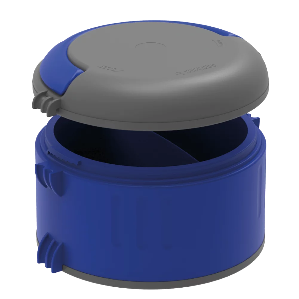 MARMITA PLUS 1,3L DUPLO AZUL - Imagem 2