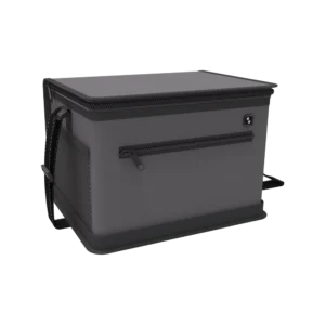 BOLSA TERMICA TROPICAL 12L PRETA/CINZA