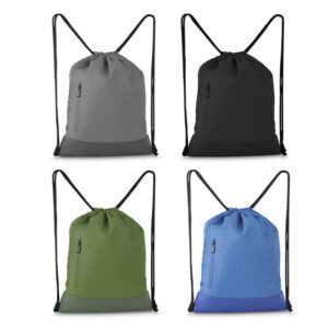 Sacola/Mochila em tecido poliéster 210D + PU